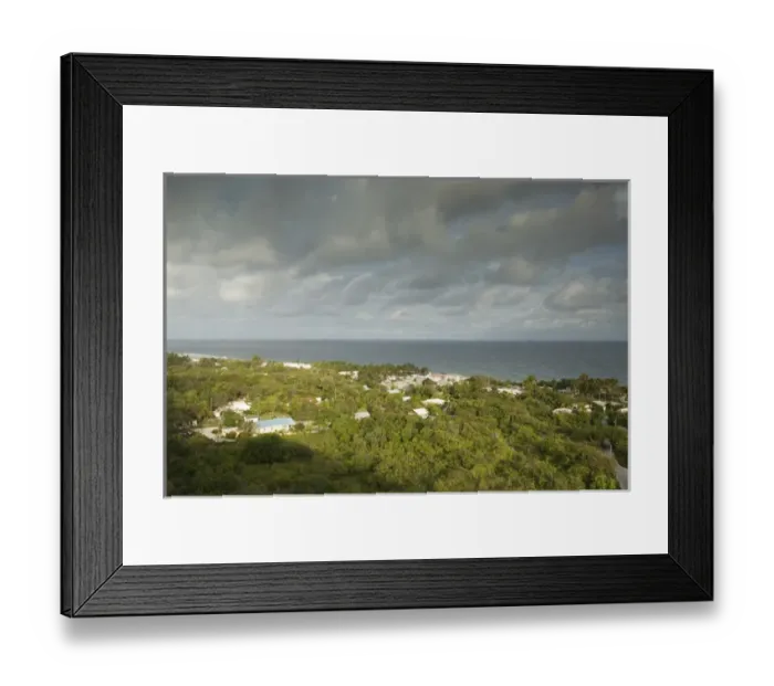 Framed Print : CAYMAN ISLANDS - CAYMAN BRAC - Spot Bayt: Town View from The Bluff Framed Print : CAYMAN ISLANDS - CAYMAN BRAC - Spot Bayt: Town View from The Bluff