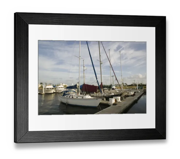 Framed Print : CAYMAN ISLANDS - GRAND CAYMAN - Seven Mile Beach: Cayman Islands Yacht Club