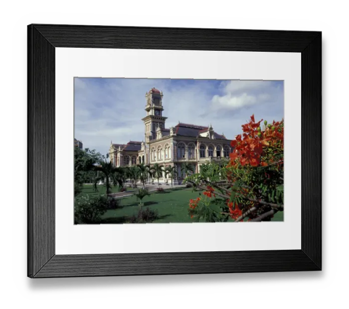 Framed Print : Caribbean, Trinidad, Port of Spain Magnificent Seven Mansions