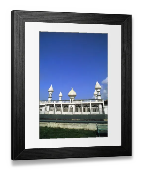 Framed Print : Peaks of beautiful Muslim Mosque in Trinidad Caribbean Framed Print : Peaks of beautiful Muslim Mosque in Trinidad Caribbean