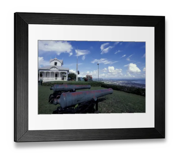 Framed Print : Caribbean, Trinidad, Port of Spain Fort George