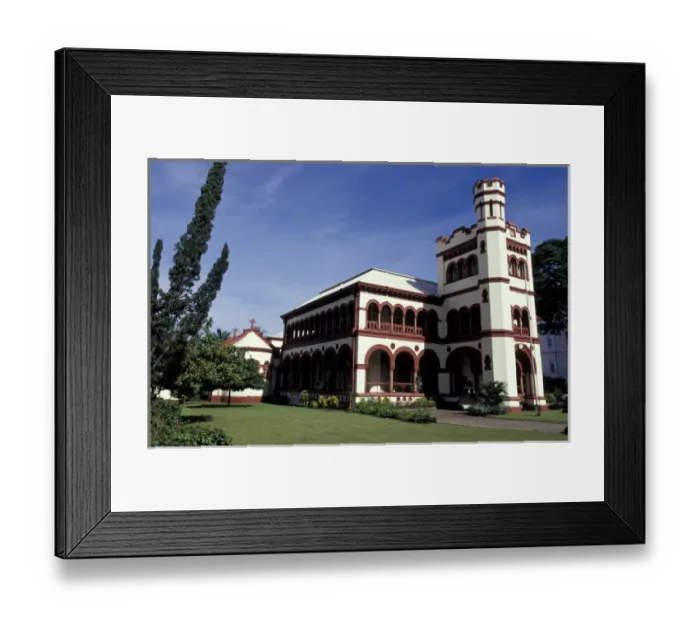 Framed Print : Caribbean, Trinidad, Port of Spain Magnificent Seven Mansions Framed Print : Caribbean, Trinidad, Port of Spain Magnificent Seven Mansions
