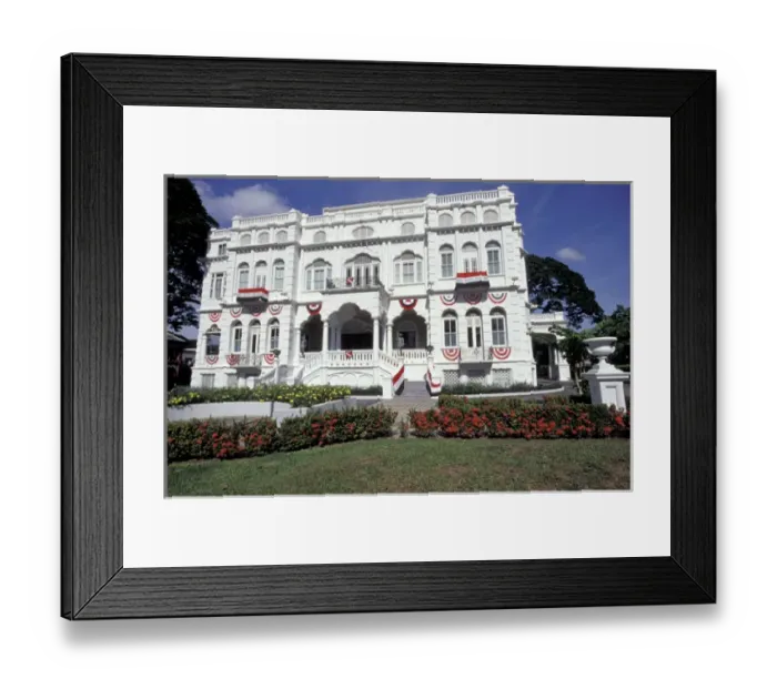 Framed Print : Caribbean, Trinidad, Port of Spain Magnificent Seven Mansions Framed Print : Caribbean, Trinidad, Port of Spain Magnificent Seven Mansions