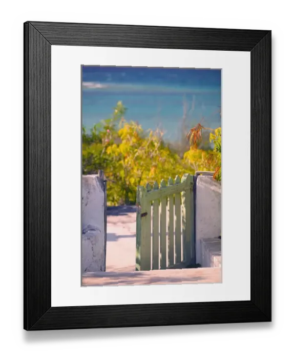 Framed Print : TURKS & CAICOS, South Caicos Island, Cockburn Harbour Gate to the Old Commissioner s Framed Print : TURKS & CAICOS, South Caicos Island, Cockburn Harbour Gate to the Old Commissioner s