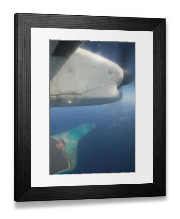 Framed Print : Caribbean, TURKS & CAICOS-Providenciales island- View of Providenciales & Propeller Framed Print : Caribbean, TURKS & CAICOS-Providenciales island- View of Providenciales & Propeller
