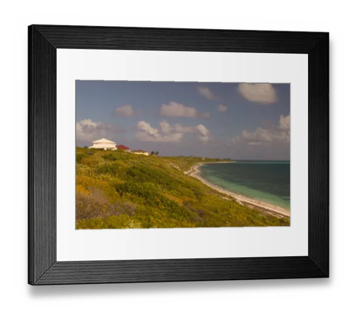 Framed Print : TURKS & CAICOS, Grand Turk Island, Cockburn Town East Shore view from Colonel Murrays Hill Framed Print : TURKS & CAICOS, Grand Turk Island, Cockburn Town East Shore view from Colonel Murrays Hill