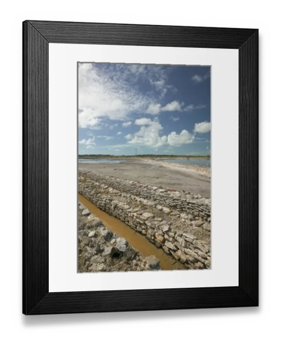 Framed Print : Caribbean, TURKS & CAICOS-South Caicos Island-Cockburn Harbour: View of Old Island Salinas Framed Print : Caribbean, TURKS & CAICOS-South Caicos Island-Cockburn Harbour: View of Old Island Salinas