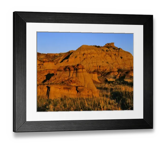 Framed Print : Badlands at Dinosaur Provincial Park in Alberta, Canada