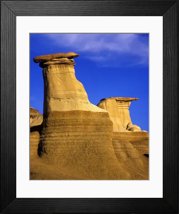 Framed Print : Canada, Alberta, Hoodoos near Drumheller Framed Print : Canada, Alberta, Hoodoos near Drumheller