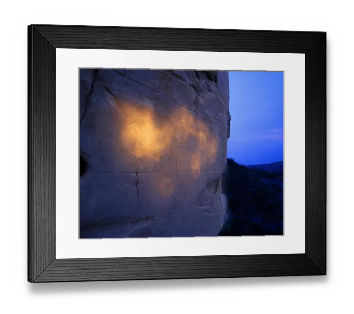 Framed Print : Petroglyphs at Writing on Stone Provincial Park in Alberta Canada Framed Print : Petroglyphs at Writing on Stone Provincial Park in Alberta Canada