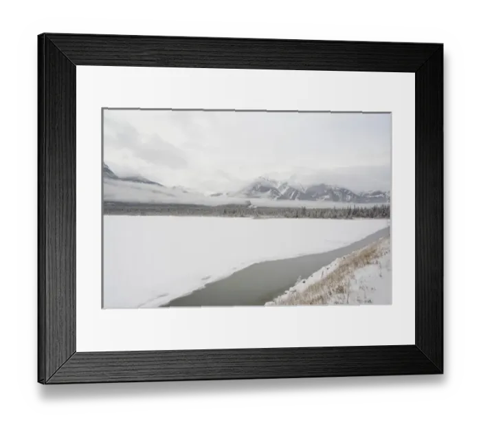 Framed Print : Canada, Alberta. VIA Rail Snow Train between Edmonton & Jasper. Winter views Framed Print : Canada, Alberta. VIA Rail Snow Train between Edmonton & Jasper. Winter views