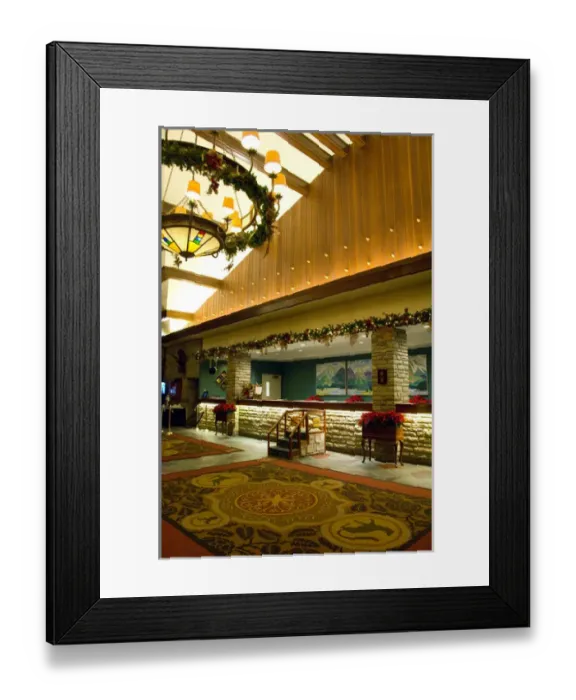 Framed Print : Canada, Alberta, Jasper, Jasper NP. Fairmont Jasper Park Lodge