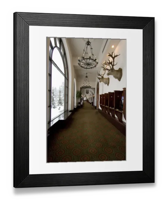 Framed Print : Canada, Alberta, Lake Louise. Farimont Chateau Lake Louise