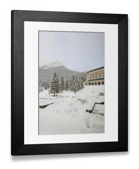 Framed Print : Canada, Alberta, Lake Louise. Farimont Chateau Lake Louise