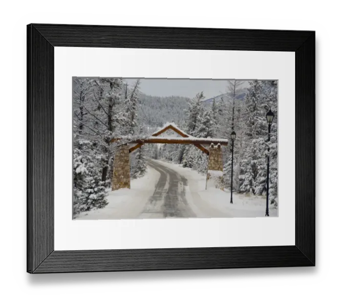 Framed Print : Canada, Alberta, Jasper, Jasper NP. Fairmont Jasper Park Lodge, road to lodge Framed Print : Canada, Alberta, Jasper, Jasper NP. Fairmont Jasper Park Lodge, road to lodge
