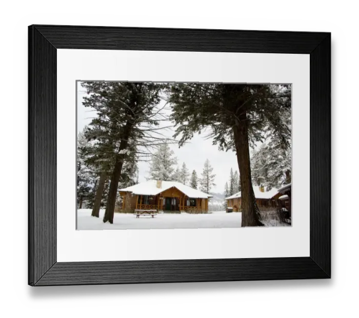 Framed Print : Canada, Alberta, Jasper, Jasper NP. Fairmont Jasper Park Lodge cabins Framed Print : Canada, Alberta, Jasper, Jasper NP. Fairmont Jasper Park Lodge cabins