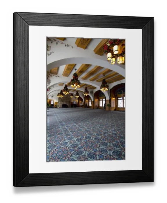 Framed Print : Canada, Alberta, Lake Louise. Farimont Chateau Lake Louise. Old dining room Framed Print : Canada, Alberta, Lake Louise. Farimont Chateau Lake Louise. Old dining room