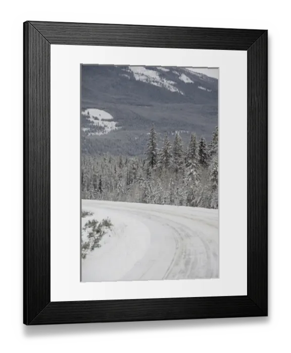 Framed Print : Canada, Alberta, Icefields Parkway. Jasper National Park in winter. Scenic highway Framed Print : Canada, Alberta, Icefields Parkway. Jasper National Park in winter. Scenic highway