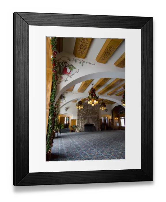Framed Print : Canada, Alberta, Lake Louise. Farimont Chateau Lake Louise. Old dining room Framed Print : Canada, Alberta, Lake Louise. Farimont Chateau Lake Louise. Old dining room
