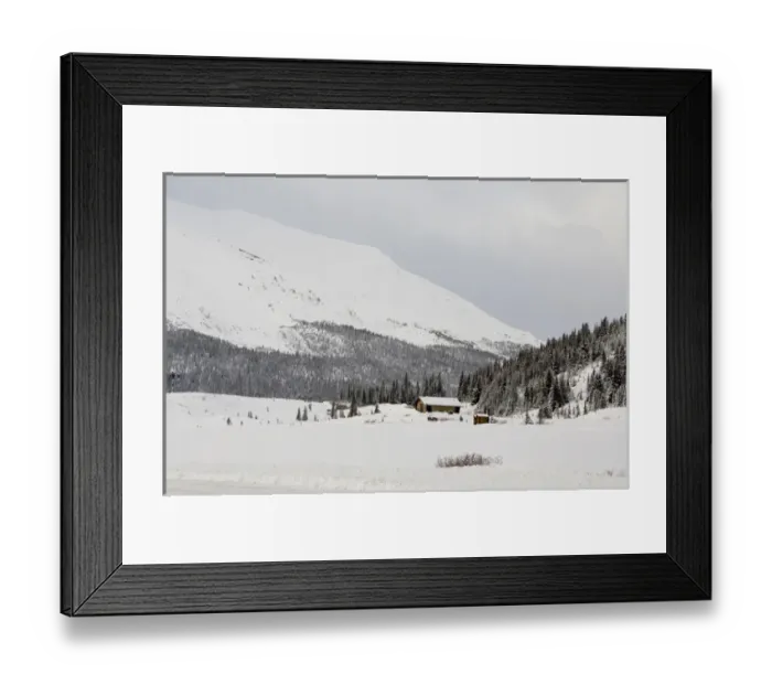 Framed Print : Canada, Alberta, Icefields Parkway. Jasper National Park in winter. Scenic highway Framed Print : Canada, Alberta, Icefields Parkway. Jasper National Park in winter. Scenic highway