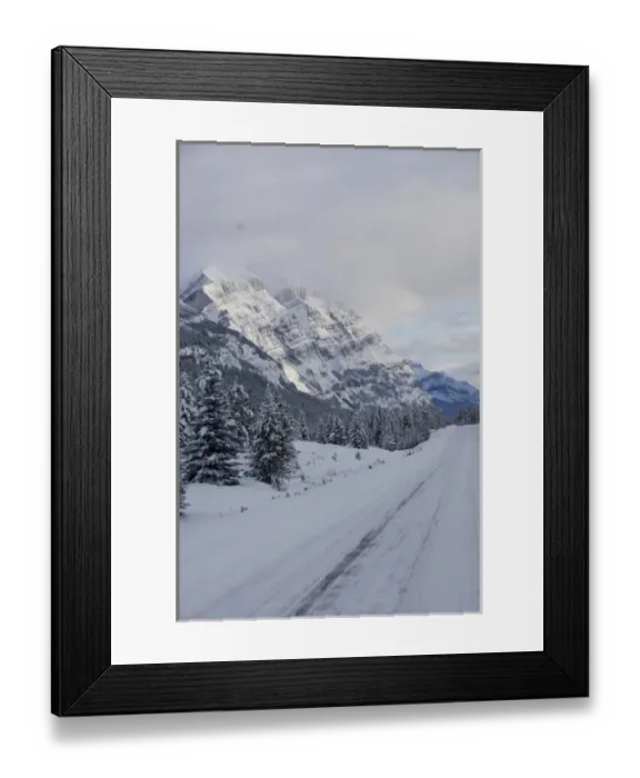 Framed Print : 02. Canada, Alberta, Icefields Parkway. Jasper National Park in winter Framed Print : 02. Canada, Alberta, Icefields Parkway. Jasper National Park in winter