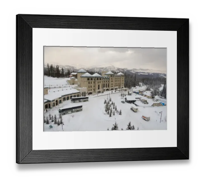 Framed Print : Canada, Alberta, Lake Louise. Farimont Chateau Lake Louise