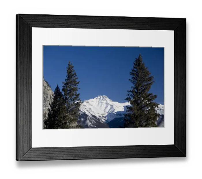 Framed Print : Canada, Alberta, Banff. Views from the summit of Sulphur Mountain