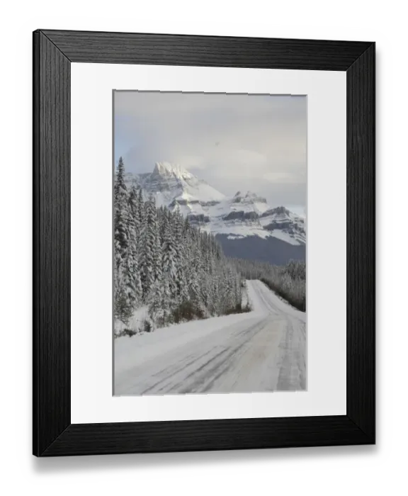 Framed Print : 02. Canada, Alberta, Icefields Parkway. Jasper National Park in winter Framed Print : 02. Canada, Alberta, Icefields Parkway. Jasper National Park in winter
