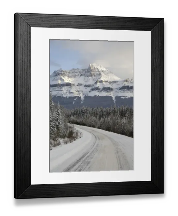 Framed Print : 02. Canada, Alberta, Icefields Parkway. Jasper National Park in winter Framed Print : 02. Canada, Alberta, Icefields Parkway. Jasper National Park in winter