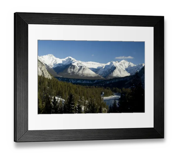 Framed Print : Canada, Alberta, Banff. Views of the Bow Valley from the summit of Sulphur Mountain Framed Print : Canada, Alberta, Banff. Views of the Bow Valley from the summit of Sulphur Mountain