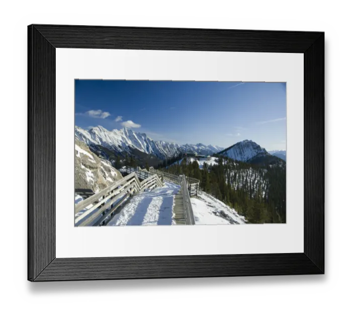 Framed Print : Canada, Alberta, Banff. Views from the summit of Sulphur Mountain, public path to Framed Print : Canada, Alberta, Banff. Views from the summit of Sulphur Mountain, public path to