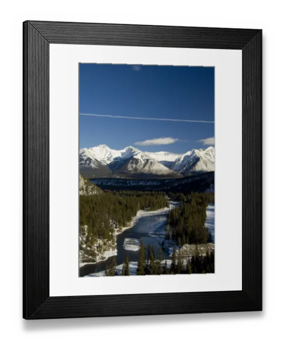Framed Print : Canada, Alberta, Banff. Views of the Bow River from the summit of Sulphur Mountain Framed Print : Canada, Alberta, Banff. Views of the Bow River from the summit of Sulphur Mountain