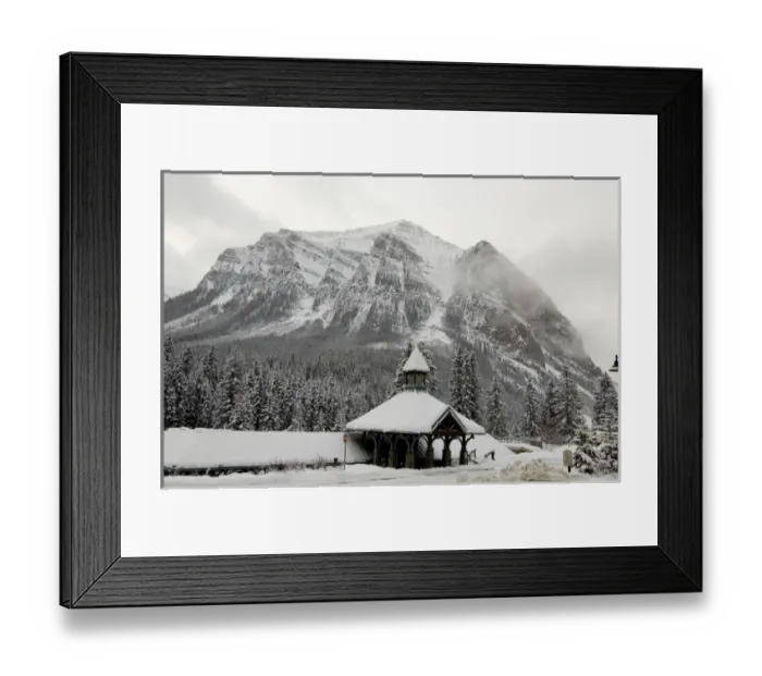Framed Print : Canada, Alberta, Lake Louise. Farimont Chateau Lake Louise