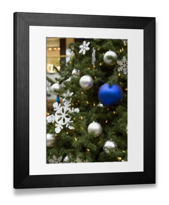 Framed Print : North America. Christmas decorations on tree Framed Print : North America. Christmas decorations on tree