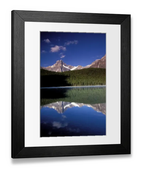 Framed Print : North America, Canada, Alberta, Jasper National Park. Landscape with reflection Framed Print : North America, Canada, Alberta, Jasper National Park. Landscape with reflection