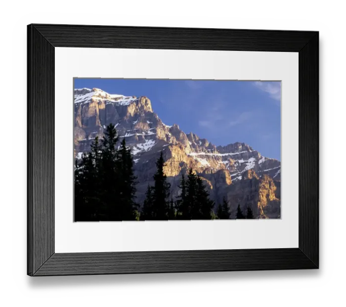 Framed Print : North America, Canada, Alberta, Banff National Park. Landscape around Bow Lake
