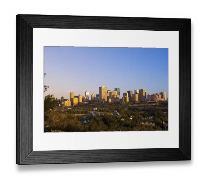 Framed Print : Edmonton, Canada. Edmonton at sunrise