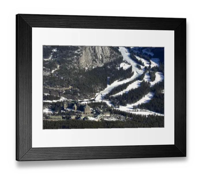 Framed Print : Banff, Alberta, Canada. Views of the Banff Springs Hotel and Bow Valley from Framed Print : Banff, Alberta, Canada. Views of the Banff Springs Hotel and Bow Valley from