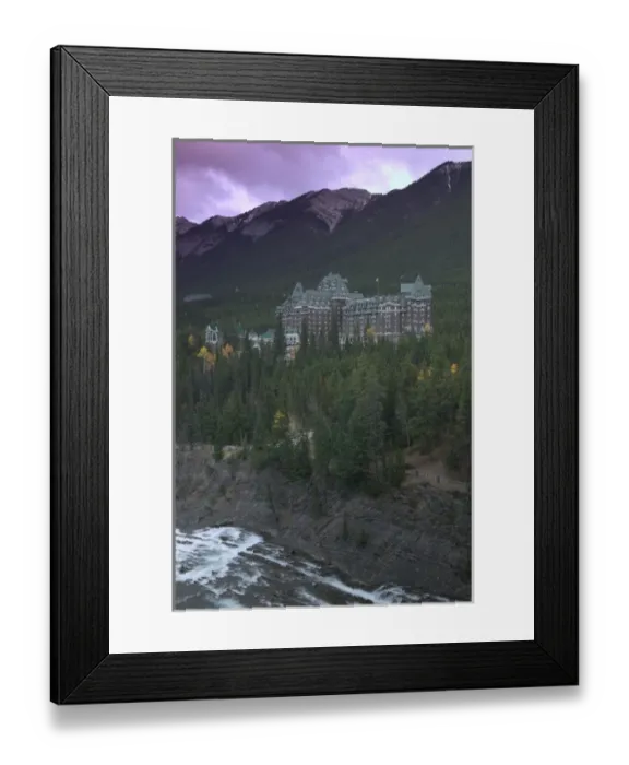 Framed Print : 02. Canada, Alberta, Banff National Park: Banff, The Fairmont Banff Springs Hotel / Dusk Framed Print : 02. Canada, Alberta, Banff National Park: Banff, The Fairmont Banff Springs Hotel / Dusk