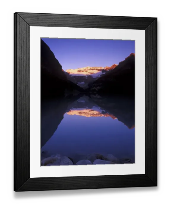 Framed Print : Canada, Alberta, Banff NP, Lake Louise at Dawn Framed Print : Canada, Alberta, Banff NP, Lake Louise at Dawn