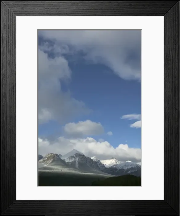 Framed Print : 02. Canada, Alberta, Banff National Park: LAKE LOUISE, Early Winter Mountainscape