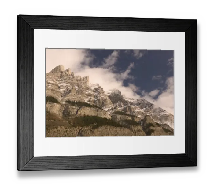 Framed Print : 02. Canada, Alberta, Banff National Park: Mountain View Early Winter from Rampart Creek Framed Print : 02. Canada, Alberta, Banff National Park: Mountain View Early Winter from Rampart Creek