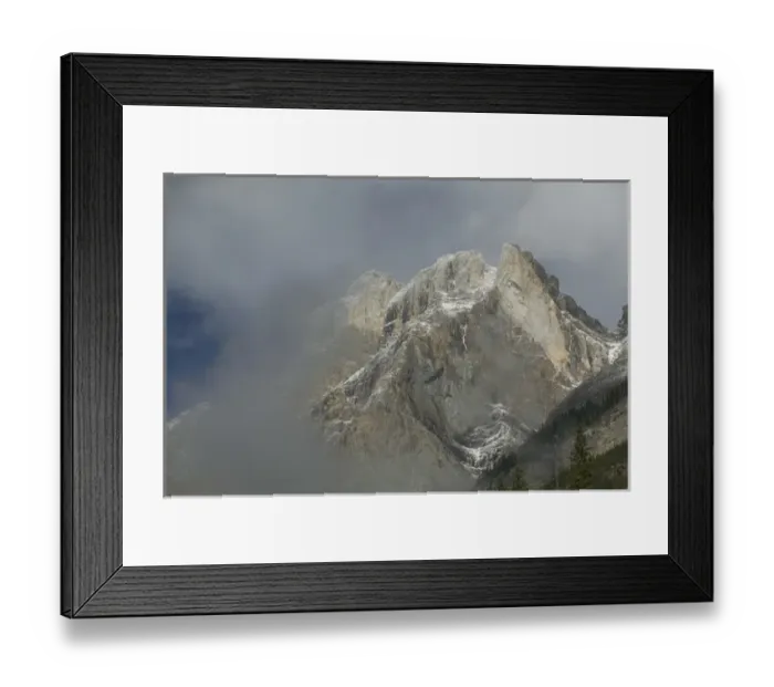 Framed Print : 02. Canada, Alberta, Banff National Park: Mount Wilson (el.3261m). Early Winter