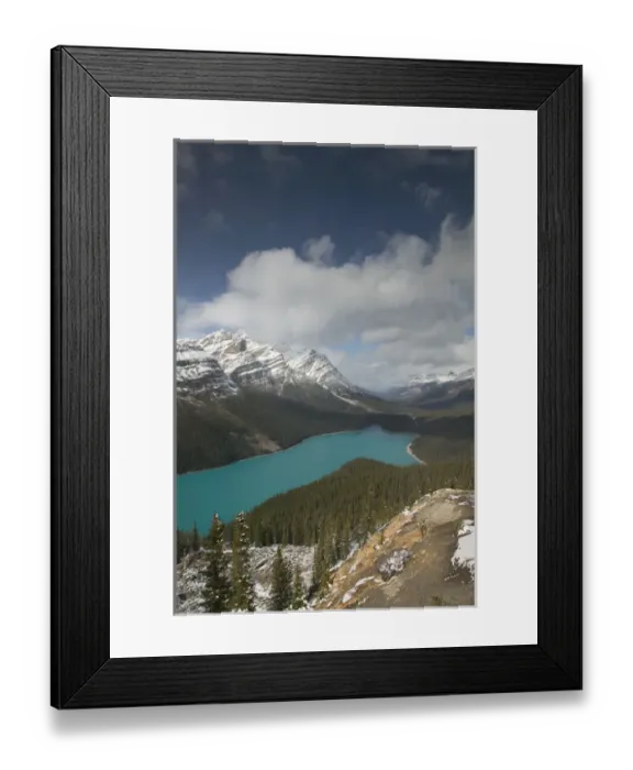 Framed Print : 02. Canada, Alberta, Banff National Park: Peyto Lake / Early Winter Framed Print : 02. Canada, Alberta, Banff National Park: Peyto Lake / Early Winter