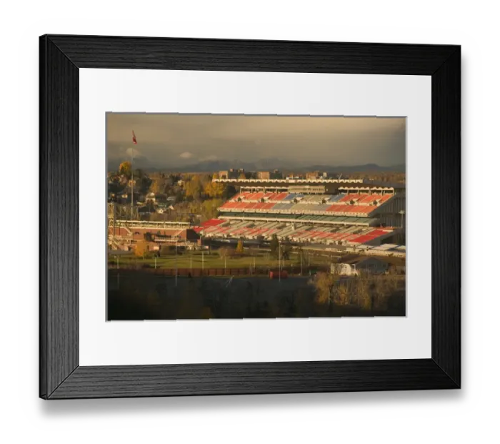 Framed Print : 02. Canada, Alberta, Calgary: Calgary Stampede Park Arena / Morning Framed Print : 02. Canada, Alberta, Calgary: Calgary Stampede Park Arena / Morning