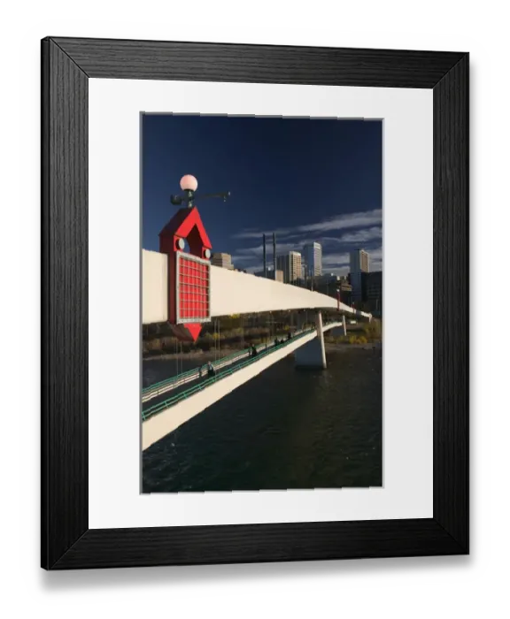 Framed Print : 02. Canada, Alberta, Calgary: Downtown Calgary, Pedestrian Bridge View Framed Print : 02. Canada, Alberta, Calgary: Downtown Calgary, Pedestrian Bridge View