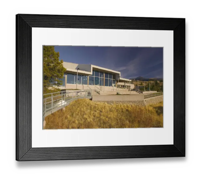 Framed Print : 02. Canada, Alberta, Crowsnest Pass Area: FRANK, 1903 Frank Slide Interpretive Centre