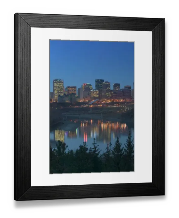 Framed Print : 02. Canada, Alberta, Edmonton: Downtown Skyline / Evening Framed Print : 02. Canada, Alberta, Edmonton: Downtown Skyline / Evening