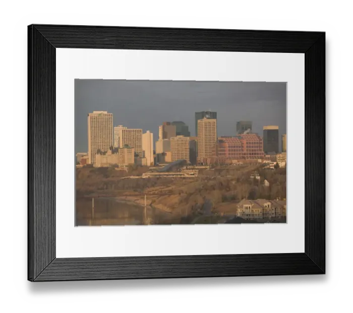 Framed Print : 02. Canada, Alberta, Edmonton: Downtown Skyline / Morning Framed Print : 02. Canada, Alberta, Edmonton: Downtown Skyline / Morning