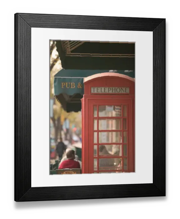 Framed Print : 02. Canada, Alberta, Edmonton: Old Strathcona Area, English Telephone Booth, Whyte Avenue Framed Print : 02. Canada, Alberta, Edmonton: Old Strathcona Area, English Telephone Booth, Whyte Avenue
